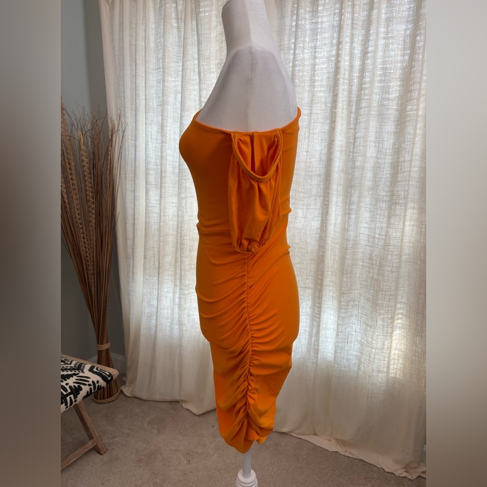 π Susana Monaco Pumpkin Spice Midi Bodycon Dress Size Small π - Picture 2 of 8